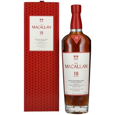 De Macallan Whisky The Macallan 18 Years Old SHERRY OAK CASK 2025 43% Vol. 0,7l in geschenkverpakking De Macallan Whisky The Macallan 18 Years Old SHERRY OAK CASK 2025 43% Vol. 0,7l in geschenkverpakking