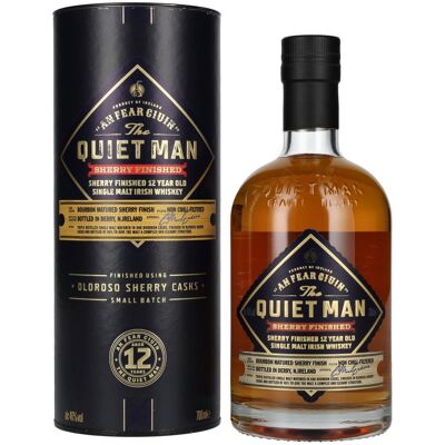 The Quiet Man Irish Whiskey The Quiet Man AN FEAR CIUIN 12 Year Old SHERRY FINISHED 46% Vol. 0,7l in geschenkverpakking The Quiet Man Irish Whiskey The Quiet Man AN FEAR CIUIN 12 Year Old SHERRY FINISHED 46% Vol. 0,7l in geschenkverpakking