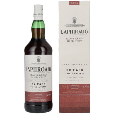 Laphroaig PX Cask Triple Matured Islay Single Malt Scotch Whisky 48% Vol. 1l in geschenkverpakking Laphroaig PX Cask Triple Matured Islay Single Malt Scotch Whisky 48% Vol. 1l in geschenkverpakking