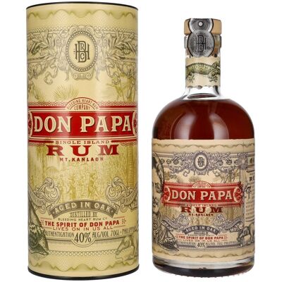 Don Papa 7 Years Old Single Island Rum 40% Vol. 0,7l in geschenkverpakking Don Papa 7 Years Old Single Island Rum 40% Vol. 0,7l in geschenkverpakking