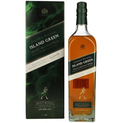 Johnnie Walker ISLAND GREEN Blended Malt Scotch Whisky Select Release 43% Vol. 1l in geschenkverpakking Johnnie Walker ISLAND GREEN Blended Malt Scotch Whisky Select Release 43% Vol. 1l in geschenkverpakking