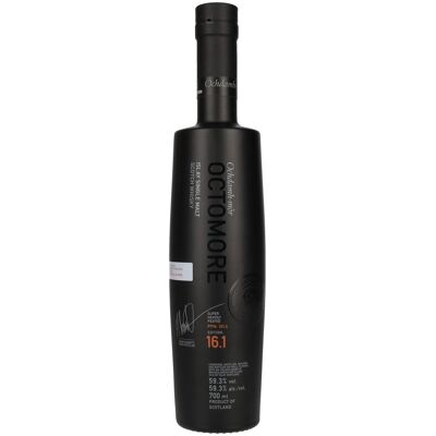 Octomore EDITION: 16.1 Super Heavily Peated Islay Single Malt Release 2025 59,3% Vol. 0,7l Octomore EDITION: 16.1 Super Heavily Peated Islay Single Malt Release 2025 59,3% Vol. 0,7l
