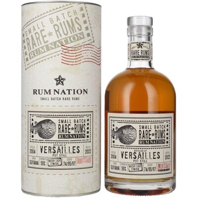 Rum Nation Rare Rums VERSAILLES 2004/2022 59% Vol. 0,7l in geschenkverpakking Rum Nation Rare Rums VERSAILLES 2004/2022 59% Vol. 0,7l in geschenkverpakking
