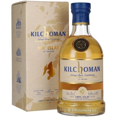Kilchoman 100% Islay 15th Edition Single Malt Scotch Whisky 50% Vol. 0,7l in geschenkverpakking Kilchoman 100% Islay 15th Edition Single Malt Scotch Whisky 50% Vol. 0,7l in geschenkverpakking