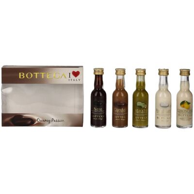 Bottega Creamy Passion Mignonettes Set 15,8% Vol. 5x0,03l in geschenkverpakking Bottega Creamy Passion Mignonettes Set 15,8% Vol. 5x0,03l in geschenkverpakking