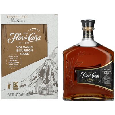 Flor de Caña Volcanic Bourbon Cask 40% Vol. 1l in geschenkverpakking Flor de Caña Volcanic Bourbon Cask 40% Vol. 1l in geschenkverpakking