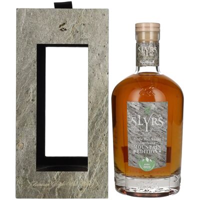 Slyrs Single Malt Whisky MOUNTAIN EDITION Jägerkamp 2023 50,4% Vol. 0,7l in geschenkverpakking Slyrs Single Malt Whisky MOUNTAIN EDITION Jägerkamp 2023 50,4% Vol. 0,7l in geschenkverpakking