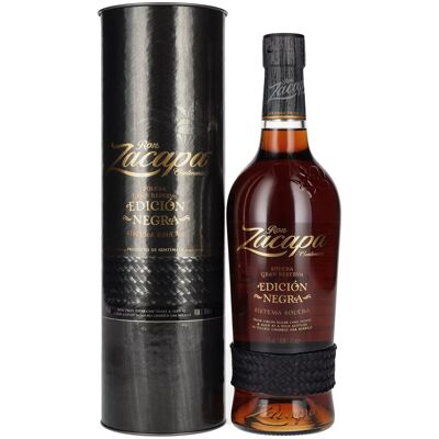 Ron Zacapa Centenario EDICIÓN NEGRA Sistema Solera Gran Reserva 43% Vol. 0,7l in geschenkverpakking Ron Zacapa Centenario EDICIÓN NEGRA Sistema Solera Gran Reserva 43% Vol. 0,7l in geschenkverpakking
