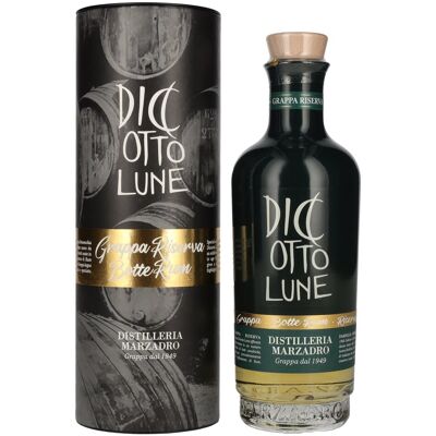 Marzadro DICIOTTO Lune Grappa Riserva Botte Rum 42% Vol. 0,5l in geschenkverpakking Marzadro DICIOTTO Lune Grappa Riserva Botte Rum 42% Vol. 0,5l in geschenkverpakking