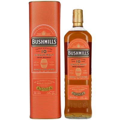 Bushmills 10 Years Old Single Malt Irish Whiskey SHERRY CASK Finish 46% Vol. 1l in geschenkverpakking Bushmills 10 Years Old Single Malt Irish Whiskey SHERRY CASK Finish 46% Vol. 1l in geschenkverpakking