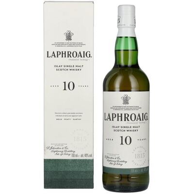 Laphroaig 10 Years Old 40% Vol. 0,7l in geschenkverpakking Laphroaig 10 Years Old 40% Vol. 0,7l in geschenkverpakking