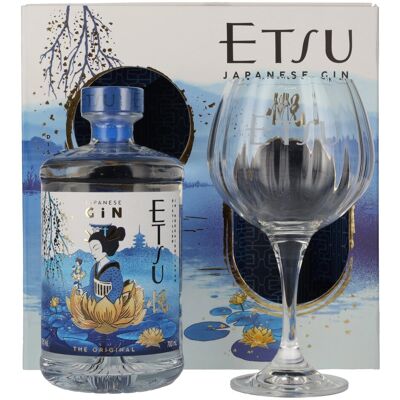 Etsu Gin Etsu Japanese Handcrafted Gin The Original 43% Vol. 0,7l in geschenkverpakking met Glas Etsu Gin Etsu Japanese Handcrafted Gin The Original 43% Vol. 0,7l in geschenkverpakking met Glas
