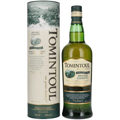 Tomintoul Single Peated Malt WITH A PEATY TANG 40% Vol. 0,7l in geschenkverpakking Tomintoul Single Peated Malt WITH A PEATY TANG 40% Vol. 0,7l in geschenkverpakking
