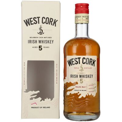 West Cork Irish Whiskey West Cork 5 Years Old Bourbon Cask Irish Whiskey 40% Vol. 0,7l in geschenkverpakking West Cork Irish Whiskey West Cork 5 Years Old Bourbon Cask Irish Whiskey 40% Vol. 0,7l in geschenkverpakking
