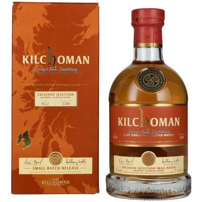 Kilchoman Islay Single Malt Whisky Bourbon/Oloroso Sherry SMALL BATCH 2 47,1% Vol. 0,7l in geschenkverpakking Kilchoman Islay Single Malt Whisky Bourbon/Oloroso Sherry SMALL BATCH 2 47,1% Vol. 0,7l in geschenkverpakking