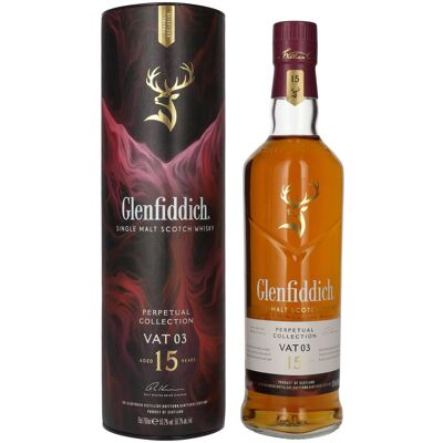 Glenfiddich 15 Years Old Perpetual Collection VAT 03 50,2% Vol. 0,7l in geschenkverpakking Glenfiddich 15 Years Old Perpetual Collection VAT 03 50,2% Vol. 0,7l in geschenkverpakking