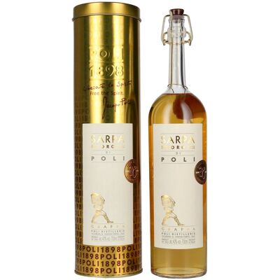 Poli Grappa & Gedistilleerd Poli Grappa Sarpa Oro di Poli 40% Vol. 0,7l in Tinbox Poli Grappa & Gedistilleerd Poli Grappa Sarpa Oro di Poli 40% Vol. 0,7l in Tinbox
