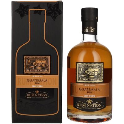 Rum Nation Guatemala Gran Reserva Limited Edition 40% Vol. 0,7l in geschenkverpakking Rum Nation Guatemala Gran Reserva Limited Edition 40% Vol. 0,7l in geschenkverpakking