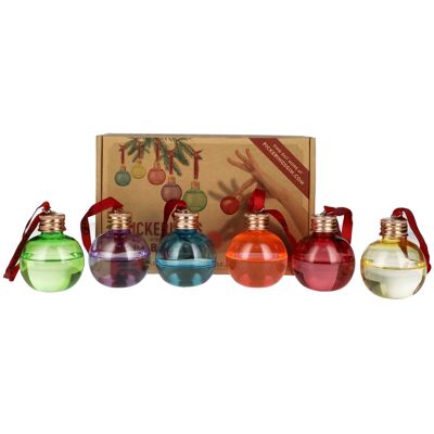 Pickering's Gin Pickering's Christmas Gin Baubles 42% Vol. 6x0,05l in geschenkverpakking PET Pickering's Gin Pickering's Christmas Gin Baubles 42% Vol. 6x0,05l in geschenkverpakking PET