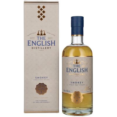 The English Whisky Co. SMOKEY Single Malt Whisky 43% Vol. 0,7l in geschenkverpakking The English Whisky Co. SMOKEY Single Malt Whisky 43% Vol. 0,7l in geschenkverpakking