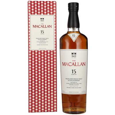 De Macallan Whisky The Macallan 15 Years Old DOUBLE CASK 43% Vol. 0,7l in geschenkverpakking De Macallan Whisky The Macallan 15 Years Old DOUBLE CASK 43% Vol. 0,7l in geschenkverpakking