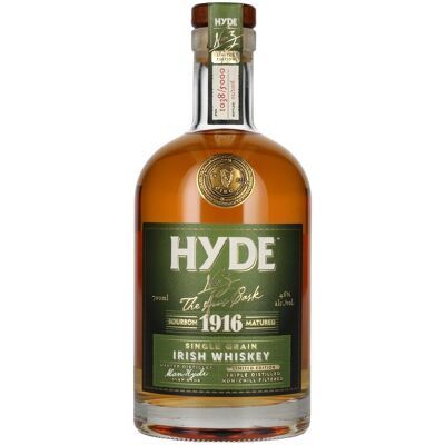 Hyde Whiskey Hyde No.3 THE ÁRAS CASK 1916 Single Grain Irish Whiskey Limited Edition 46% Vol. 0,7l Hyde Whiskey Hyde No.3 THE ÁRAS CASK 1916 Single Grain Irish Whiskey Limited Edition 46% Vol. 0,7l