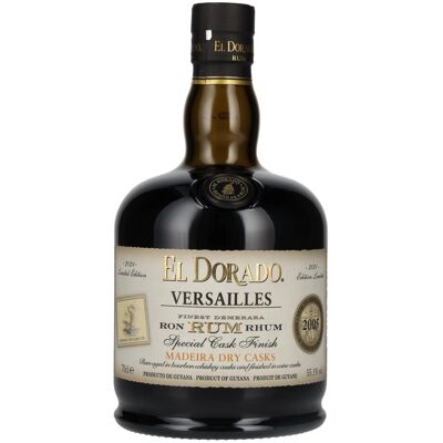 El Dorado Rum VERSAILLES Special Madeira Dry Casks 2005 55,1% Vol. 0,7l El Dorado Rum VERSAILLES Special Madeira Dry Casks 2005 55,1% Vol. 0,7l
