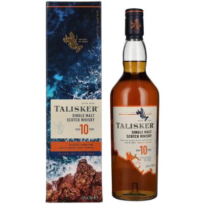 Talisker Whisky Talisker 10 Years Old Single Malt Scotch Whisky 45,8% Vol. 0,7l in geschenkverpakking Talisker Whisky Talisker 10 Years Old Single Malt Scotch Whisky 45,8% Vol. 0,7l in geschenkverpakking