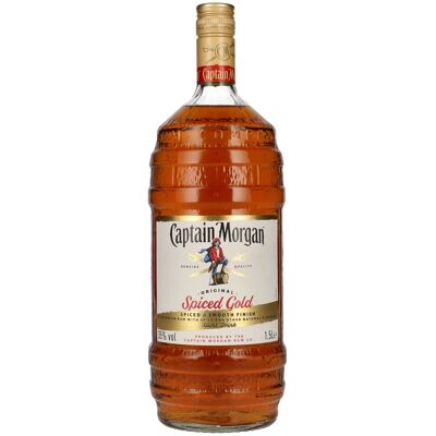 Captain Morgan Original Spiced Gold Barrel Bottle Limited Edition 35% Vol. 1,5l Captain Morgan Original Spiced Gold Barrel Bottle Limited Edition 35% Vol. 1,5l