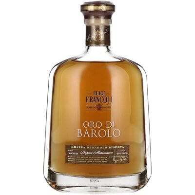 Luigi Francoli Grappa di Barolo Riserva Oro di Barolo 42,5% Vol. 0,7l Luigi Francoli Grappa di Barolo Riserva Oro di Barolo 42,5% Vol. 0,7l