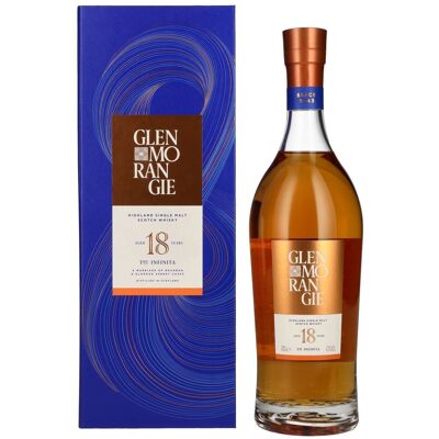 Glenmorangie 18 Years Old THE INFINITA Highland Single Malt 43% Vol. 0,7l in geschenkverpakking Glenmorangie 18 Years Old THE INFINITA Highland Single Malt 43% Vol. 0,7l in geschenkverpakking