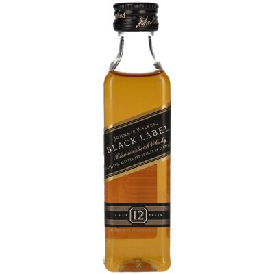 Johnnie Walker BLACK LABEL 12 Years Old Blended Scotch Whisky PET 40% Vol. 0,05l Johnnie Walker BLACK LABEL 12 Years Old Blended Scotch Whisky PET 40% Vol. 0,05l