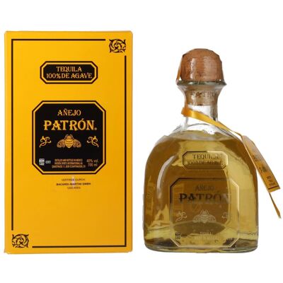 Patrón Tequila Añejo 40% Vol. 0,7l in geschenkverpakking Patrón Tequila Añejo 40% Vol. 0,7l in geschenkverpakking