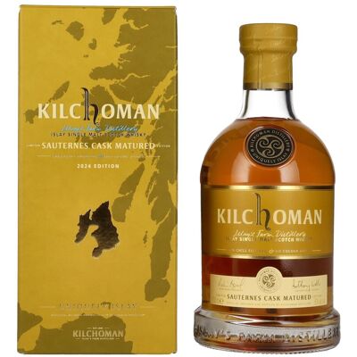 Kilchoman SAUTERNES CASK MATURED Islay Single Malt Limited Edition 2024 50% Vol. 0,7l in geschenkverpakking Kilchoman SAUTERNES CASK MATURED Islay Single Malt Limited Edition 2024 50% Vol. 0,7l in geschenkverpakking