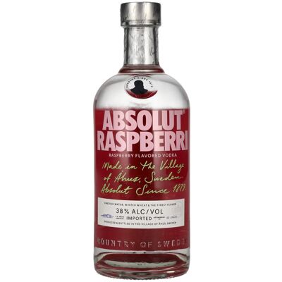 Absolut Wodka Absolut RASPBERRI Flavored Vodka 38% Vol. 0,7l Absolut Wodka Absolut RASPBERRI Flavored Vodka 38% Vol. 0,7l