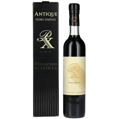 Fernando de Castilla Sherry Pedro Ximénez Antique 15% Vol. 0,5l in geschenkverpakking Fernando de Castilla Sherry Pedro Ximénez Antique 15% Vol. 0,5l in geschenkverpakking