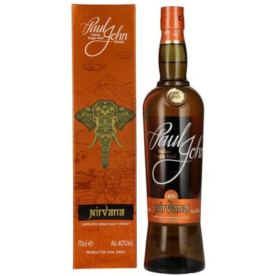 Paul John Whisky Paul John NIRVANA Indian Single Malt Whisky 40% Vol. 0,7l in geschenkverpakking Paul John Whisky Paul John NIRVANA Indian Single Malt Whisky 40% Vol. 0,7l in geschenkverpakking