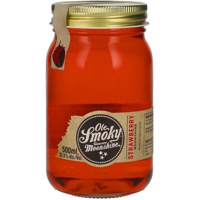 Ole rokerige maneschijn Ole Smoky Tennessee Moonshine STRAWBERRY 32,5% Vol. 0,5l Ole rokerige maneschijn Ole Smoky Tennessee Moonshine STRAWBERRY 32,5% Vol. 0,5l