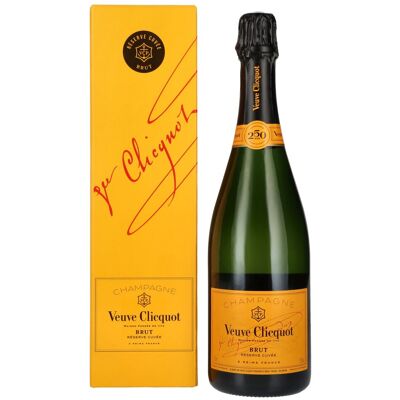 Veuve Clicquot Champagne Brut Réserve Cuvée 12% Vol. 0,75l in geschenkverpakking Veuve Clicquot Champagne Brut Réserve Cuvée 12% Vol. 0,75l in geschenkverpakking