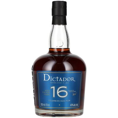 Dictador rum Dictador 16 Years Old COLOMBIAN AGED Rum 40% Vol. 0,7l Dictador rum Dictador 16 Years Old COLOMBIAN AGED Rum 40% Vol. 0,7l
