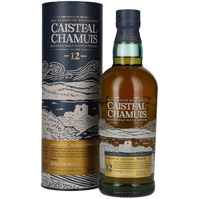 Mossburn Whisky Caisteal Chamuis 12 Years Old Sherry Casks Heavily Peated Blended Malt 46% Vol. 0,7l in geschenkverpakking Mossburn Whisky Caisteal Chamuis 12 Years Old Sherry Casks Heavily Peated Blended Malt 46% Vol. 0,7l in geschenkverpakking