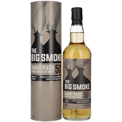 Duncan Taylor THE BIG SMOKE Heavily Peated Blended Malt 50% Vol. 0,7l in geschenkverpakking Duncan Taylor THE BIG SMOKE Heavily Peated Blended Malt 50% Vol. 0,7l in geschenkverpakking