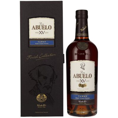 Ron Abuelo Añejo XV Años TAWNY Port Cask Finish 40% Vol. 0,7l in geschenkverpakking Ron Abuelo Añejo XV Años TAWNY Port Cask Finish 40% Vol. 0,7l in geschenkverpakking