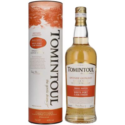 Tomintoul Small Batch White Port Cask Finish 40% Vol. 0,7l in geschenkverpakking Tomintoul Small Batch White Port Cask Finish 40% Vol. 0,7l in geschenkverpakking