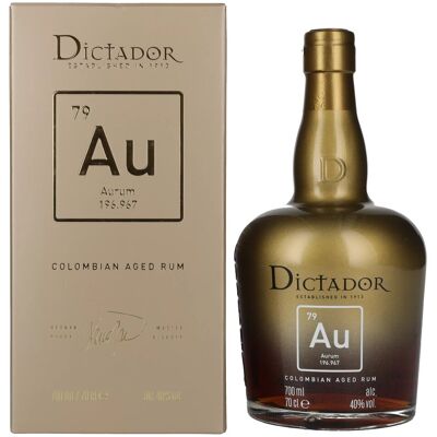 Dictador rum Dictador AURUM Colombian Aged Rum 40% Vol. 0,7l in geschenkverpakking Dictador rum Dictador AURUM Colombian Aged Rum 40% Vol. 0,7l in geschenkverpakking