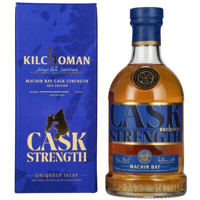 Kilchoman MACHIR BAY Cask Strength Islay Single Malt Scotch Whisky Edition 2025 58,1% Vol. 0,7l in geschenkverpakking Kilchoman MACHIR BAY Cask Strength Islay Single Malt Scotch Whisky Edition 2025 58,1% Vol. 0,7l in geschenkverpakking