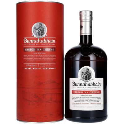Bunnahabhain EIRIGH NA GREINE Islay Single Malt Scotch Whisky 46,3% Vol. 1l in geschenkverpakking Bunnahabhain EIRIGH NA GREINE Islay Single Malt Scotch Whisky 46,3% Vol. 1l in geschenkverpakking