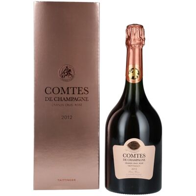 Taittinger Champagne Taittinger COMTES DE CHAMPAGNE Rosé 2012 12,5% Vol. 0,75l in geschenkverpakking Taittinger Champagne Taittinger COMTES DE CHAMPAGNE Rosé 2012 12,5% Vol. 0,75l in geschenkverpakking