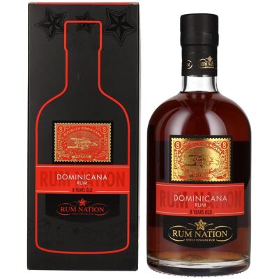 Rum Nation Dominicana 8 Years Old Limited Edition 40,9% Vol. 0,7l in geschenkverpakking Rum Nation Dominicana 8 Years Old Limited Edition 40,9% Vol. 0,7l in geschenkverpakking