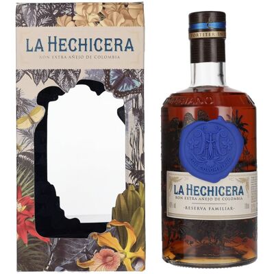 La Hechicera Ron Extra Añejo de Colombia RESERVA FAMILIAR 40% Vol. 0,7l in geschenkverpakking La Hechicera Ron Extra Añejo de Colombia RESERVA FAMILIAR 40% Vol. 0,7l in geschenkverpakking
